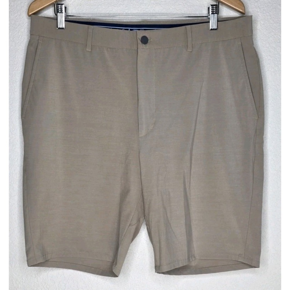 JohnnieO Mulligan Performance Short Golf Sport Casual Chino Lightweight Beige 36